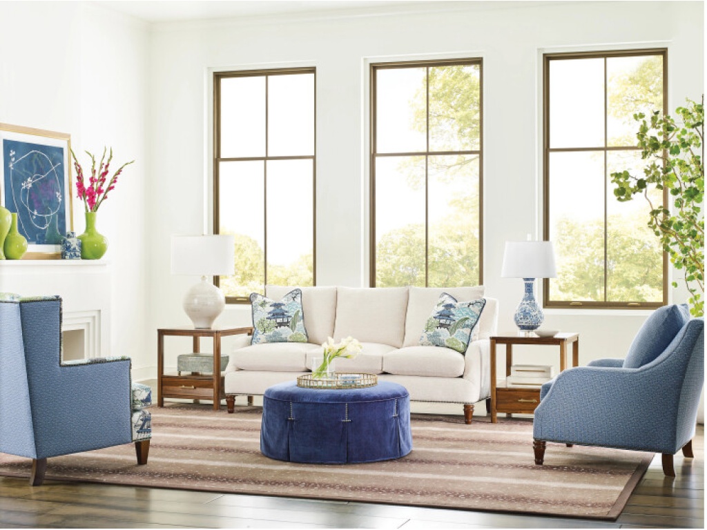 Landon Round Cocktail Ottoman - image 1