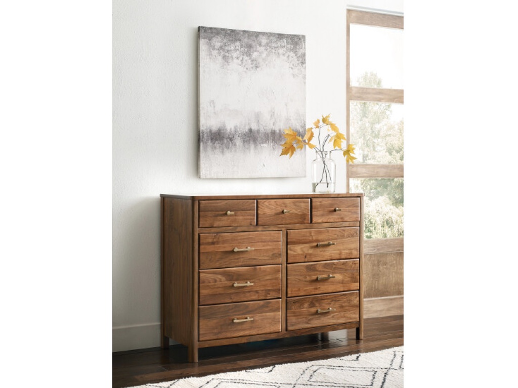 Flat Top Nine Drawer Dresser - image 1