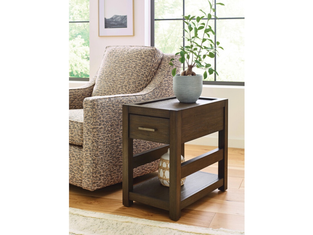 Rectangular Drawer Chairside Table - image 1