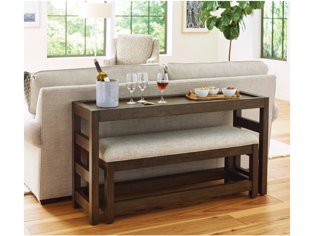 Rectangular Console Tbl W/Bench - image 1