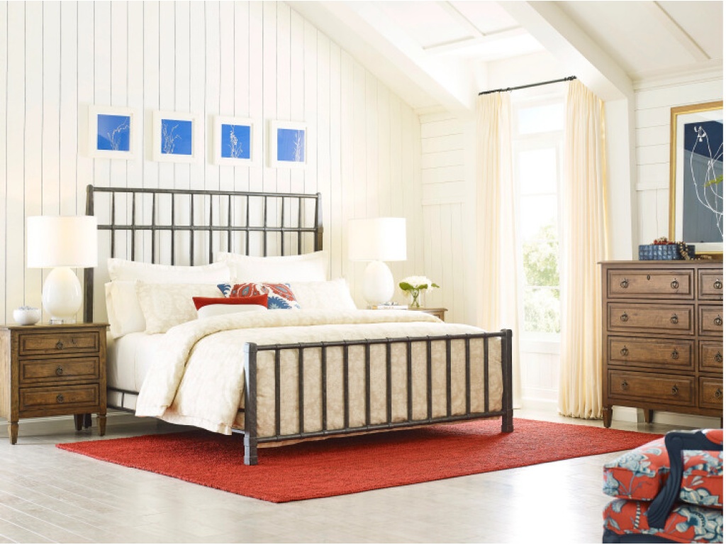 Sylvan King Metal Bed Complete - image 1