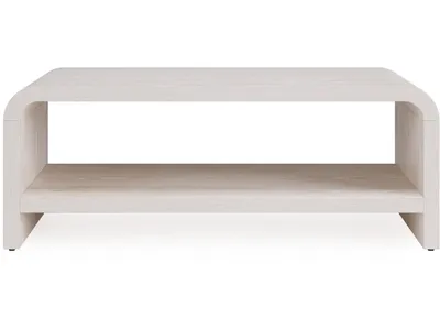Drake Ash Wood Coffee Table in Sugar - Alternative View