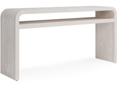 Drake Ash Wood Console Table in Sugar - Alternative View