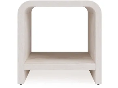 Drake Ash Wood Side Table in Sugar - Alternative View