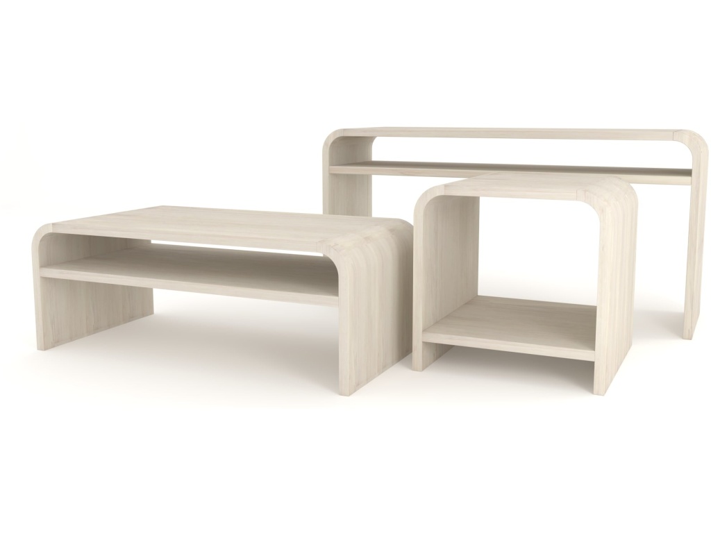 Drake Ash Wood Side Table in Sugar - image 4