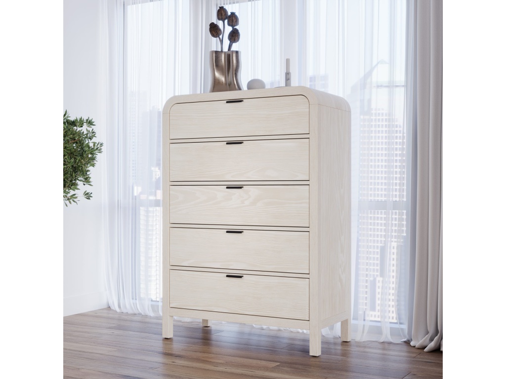 Drake Five Drawer Chest in Sugar - main image