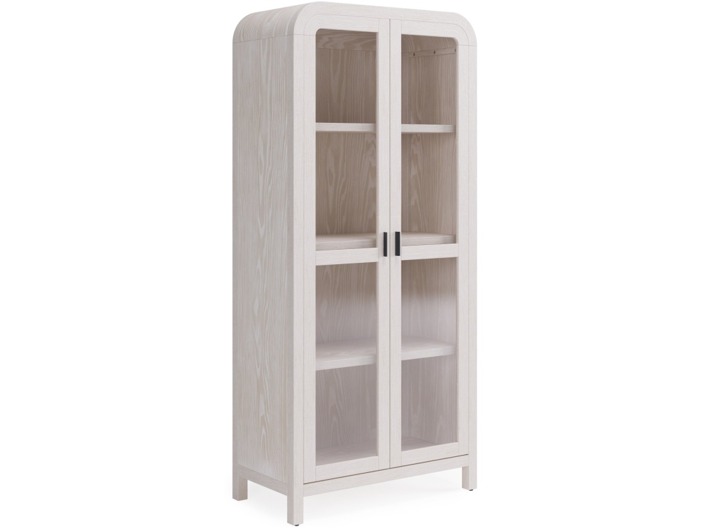 Drake Glass Door Wooden Bookcase in Sugar - image 3