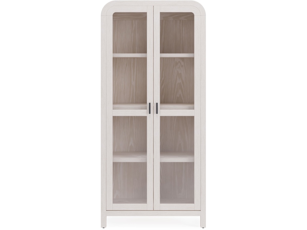 Drake Glass Door Wooden Bookcase in Sugar - image 4