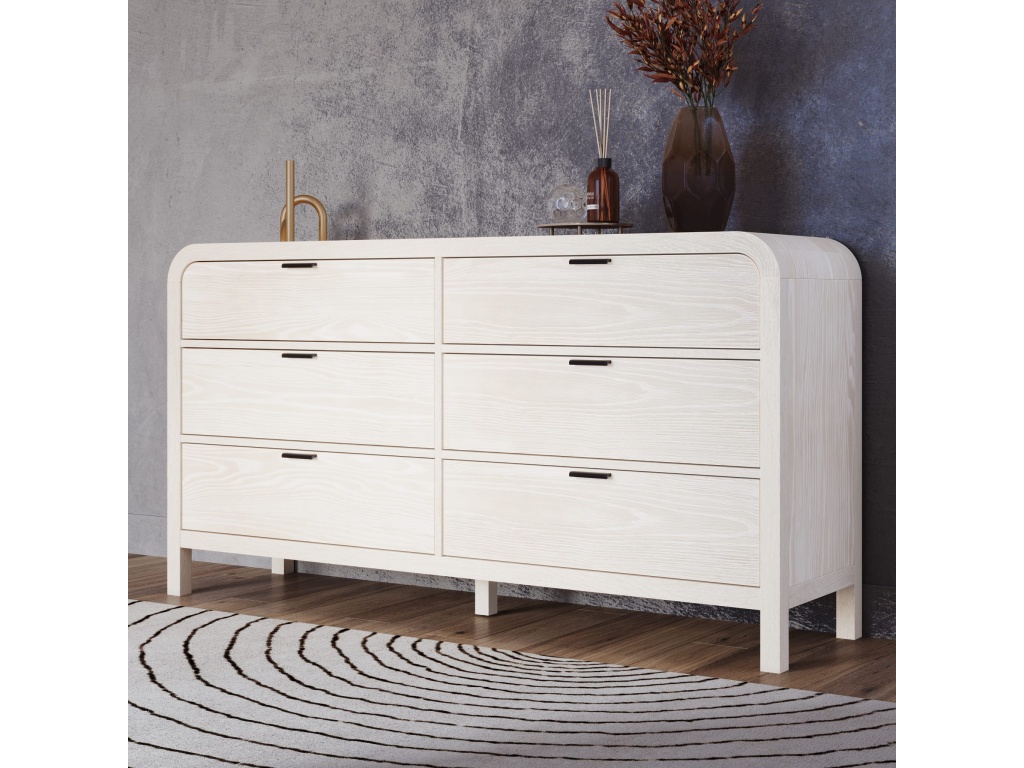 Drake Six Drawer Dresser in Sugar - main image