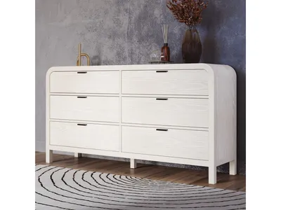 Drake Six Drawer Dresser in Sugar