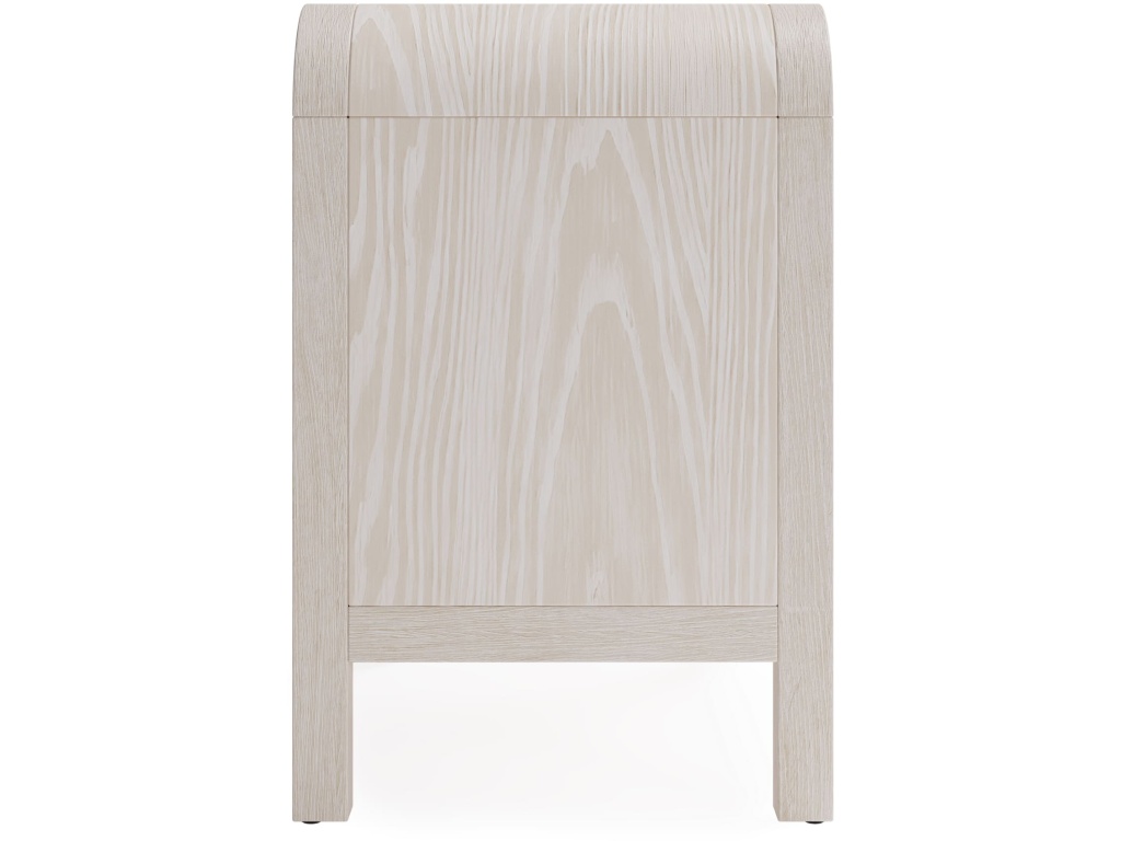 Drake Two Drawer USB-Charging Nightstand in Sugar - image 4