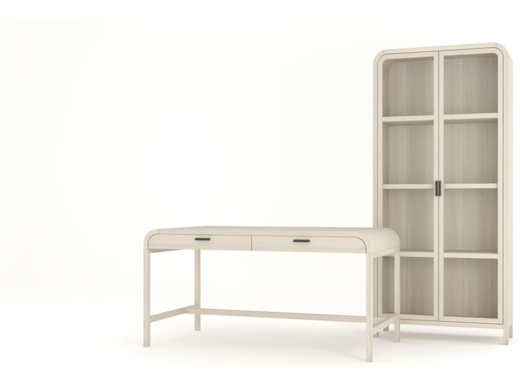 Drake Two Drawer Writing Desk in Sugar - image 5