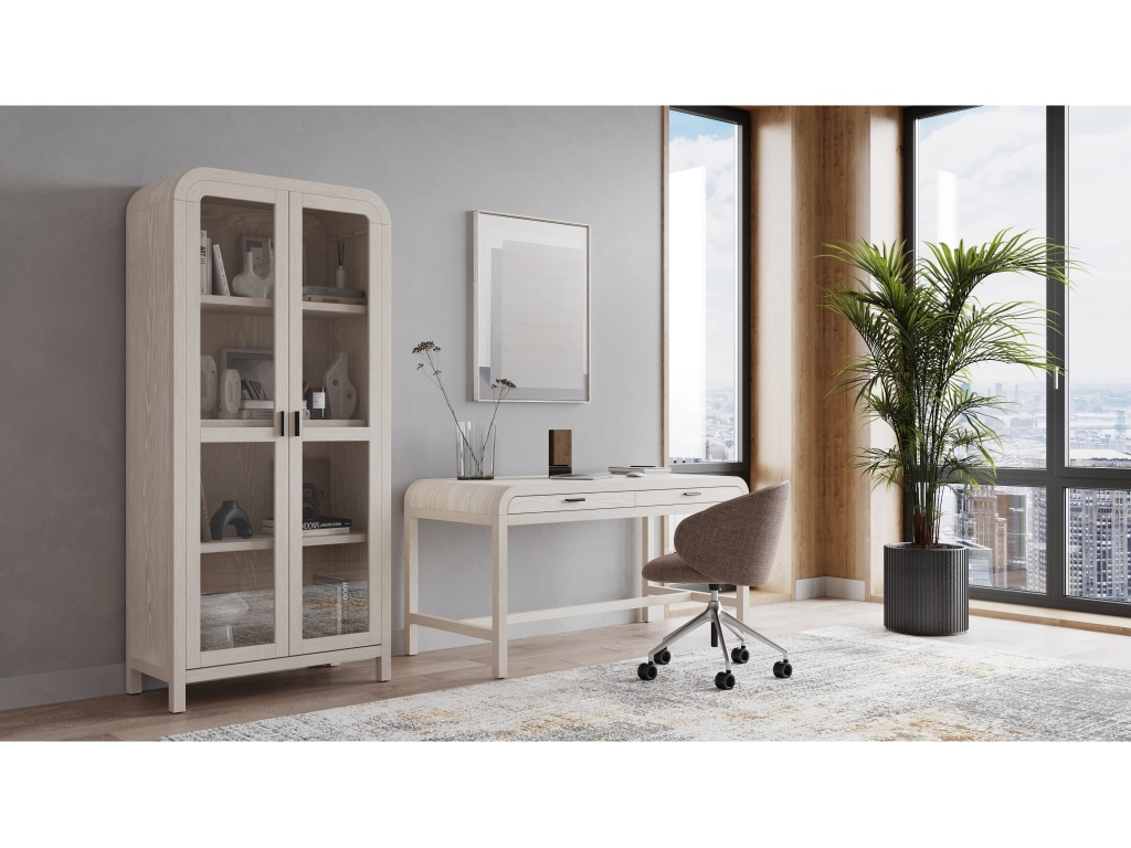 Drake Two Drawer Writing Desk in Sugar - image 4