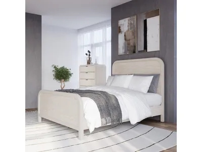 Drake Wood Platform Bed in Sugar - Alternative View