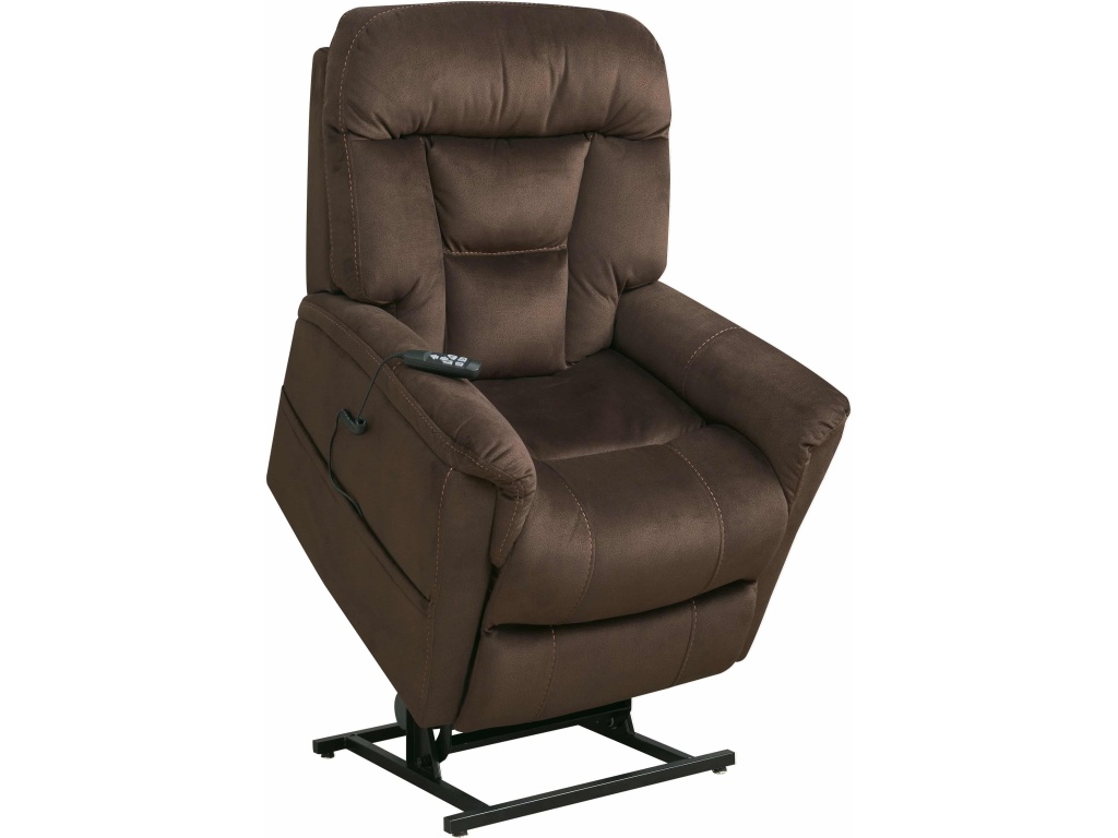 PRI Dual Motor Lift Chair - Dark Brown - image 2