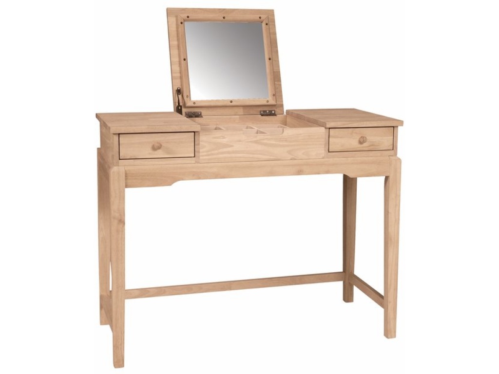 Vanity w/ flip up mirror - image 2