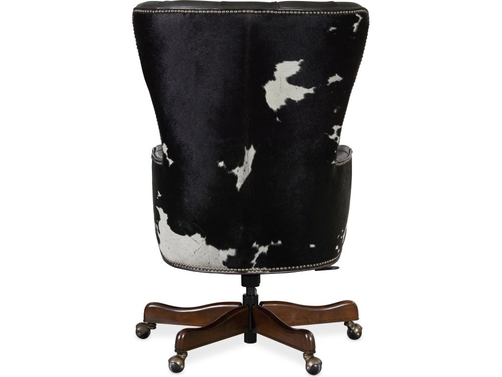 Katherine Executive Swivel Tilt Chair w/ Black & White HOH - image 1