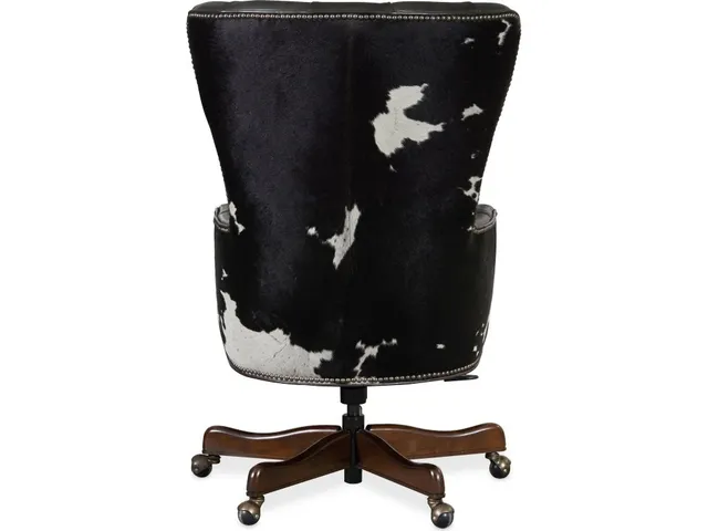 Katherine Executive Swivel Tilt Chair w/ Black & White HOH