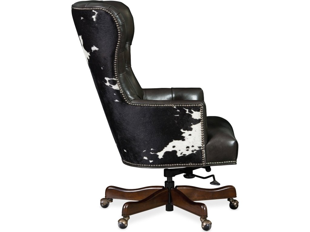 Katherine Executive Swivel Tilt Chair w/ Black & White HOH - image 2