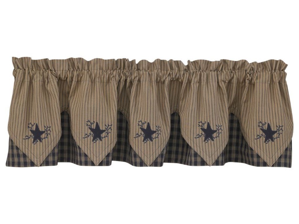 Park Designs Sturbridge Lined Star Valance - image 3
