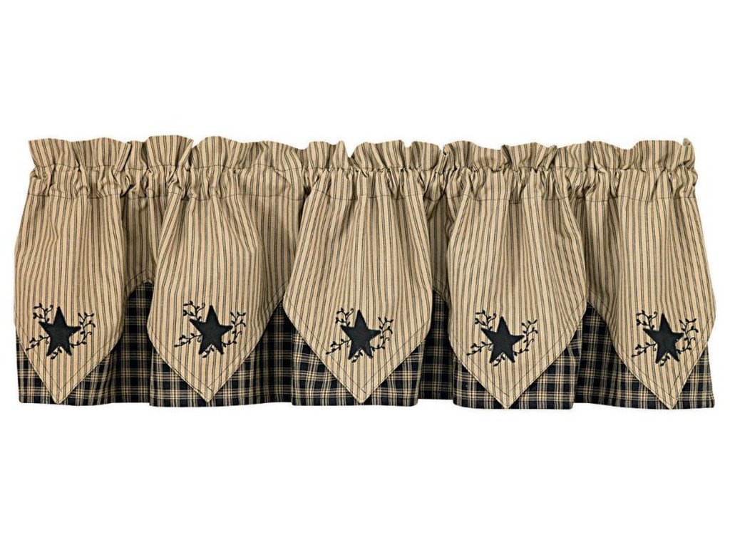 Park Designs Sturbridge Lined Star Valance - image 2