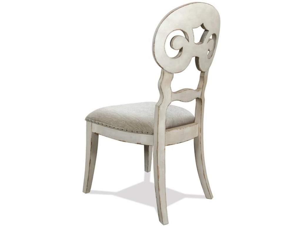 Scroll Back Upholstered Side Chair - image 3