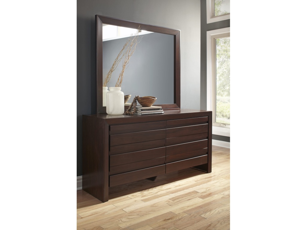 Element Mirror in Chocolate Brown - main image