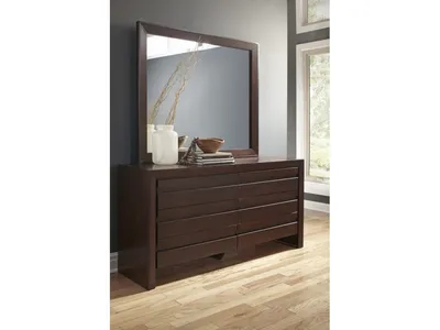 Element Mirror in Chocolate Brown