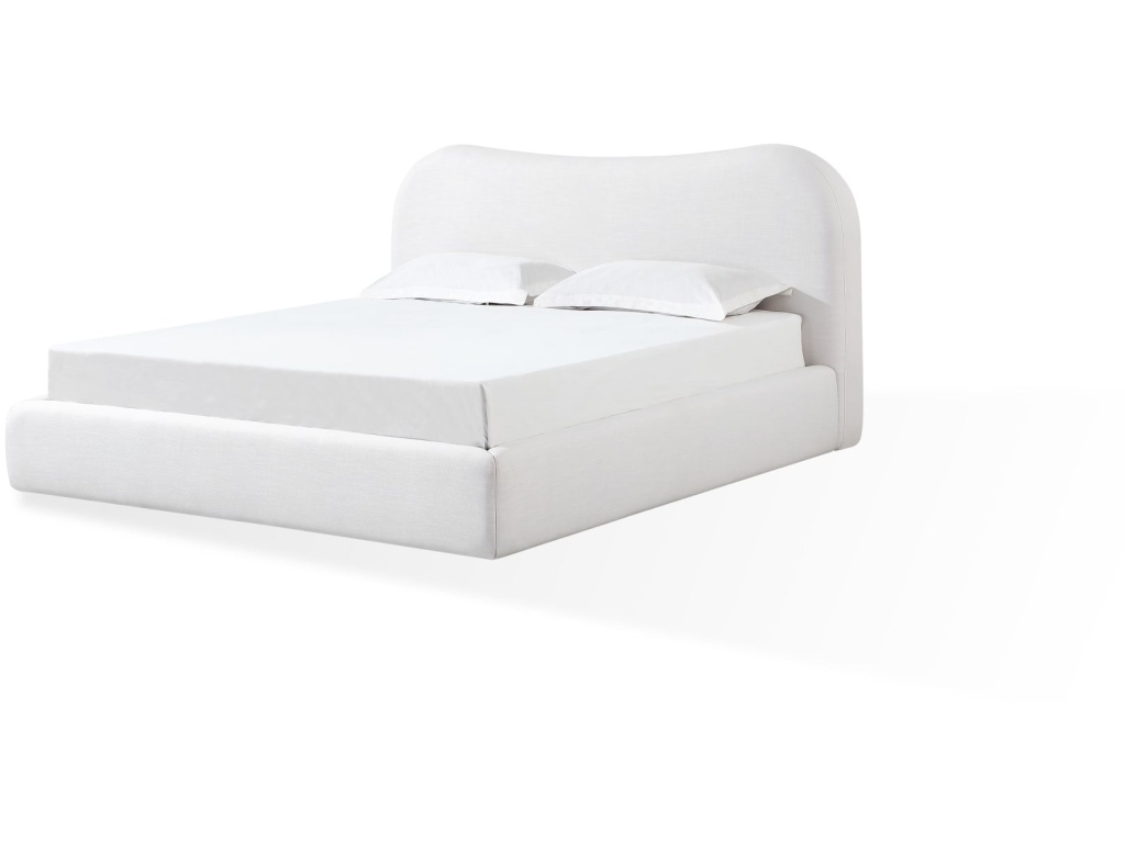 Elena Upholstered Bed in Vanilla Linen - main image