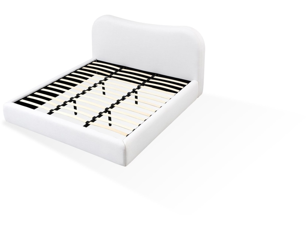 Elena Upholstered Bed in Vanilla Linen - image 4