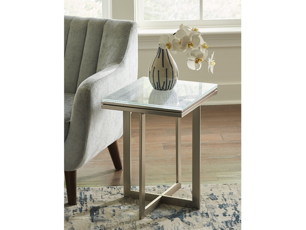 Eliza End Table in Ultra White - main image