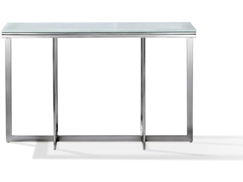 Eliza Media Console Table in Ultra White - image 4