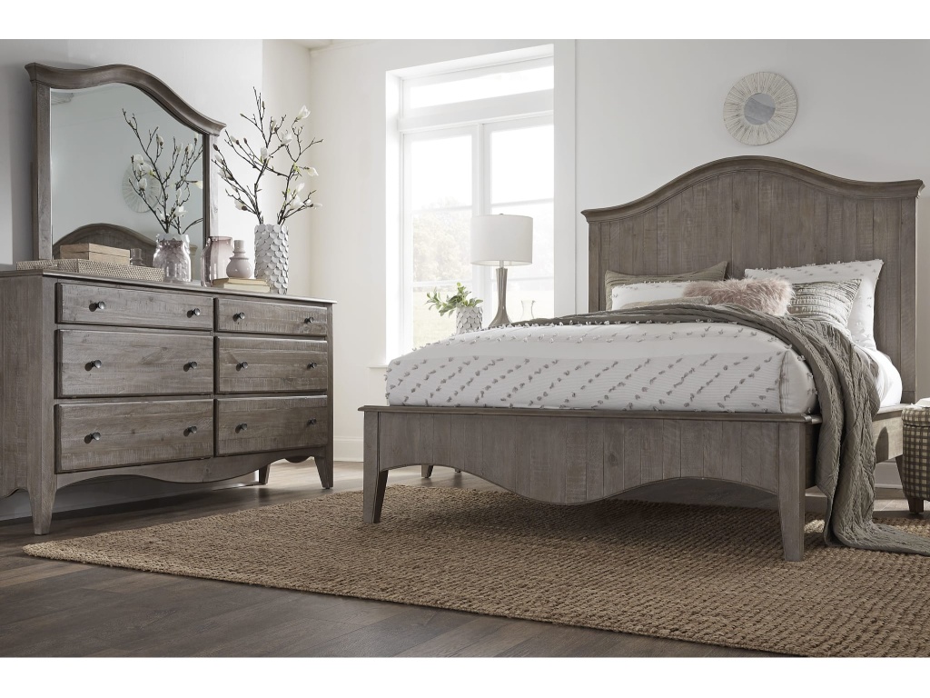 Ella Solid Wood Crown Bed in Camel - image 2