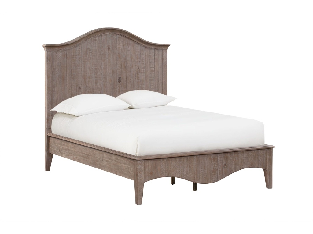 Ella Solid Wood Crown Bed in Camel - image 4