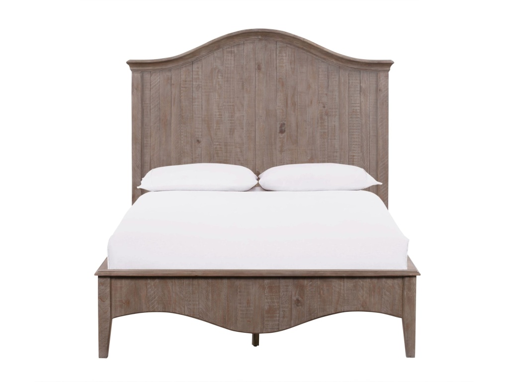 Ella Solid Wood Crown Bed in Camel - image 5