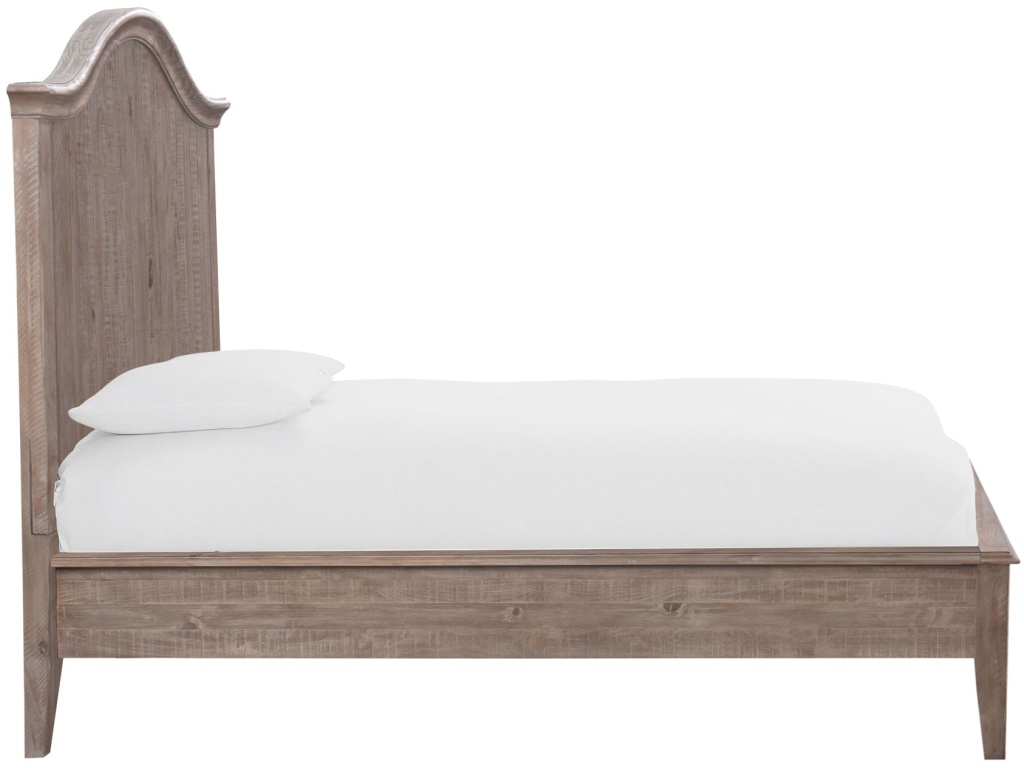 Ella Solid Wood Crown Bed in Camel - image 6