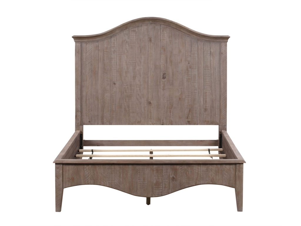 Ella Solid Wood Crown Bed in Camel - image 7