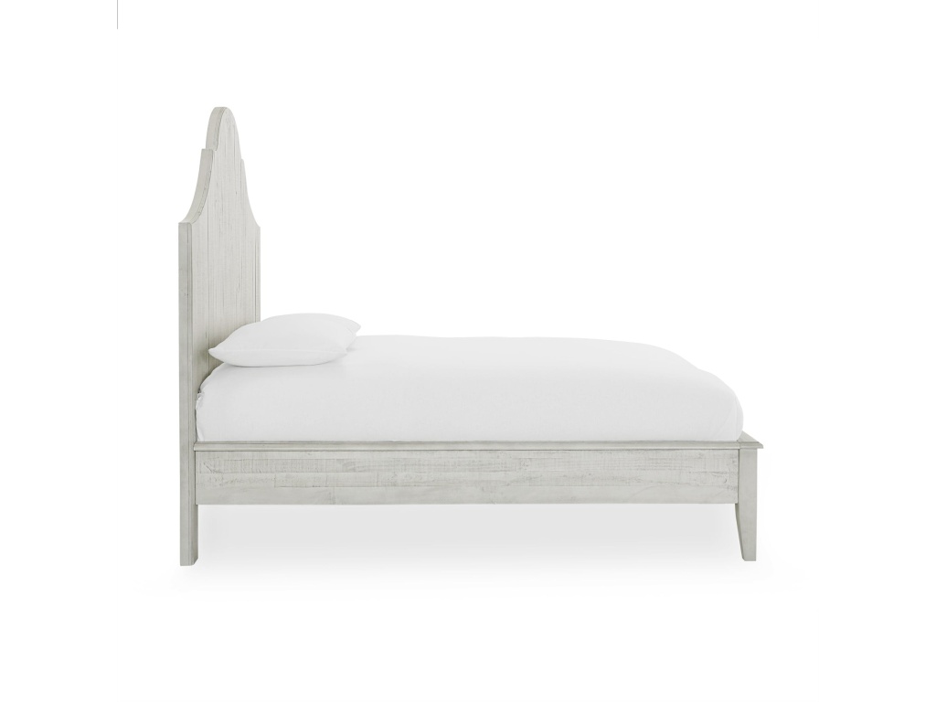 Ella Solid Wood Scroll Bed in White Wash - image 3