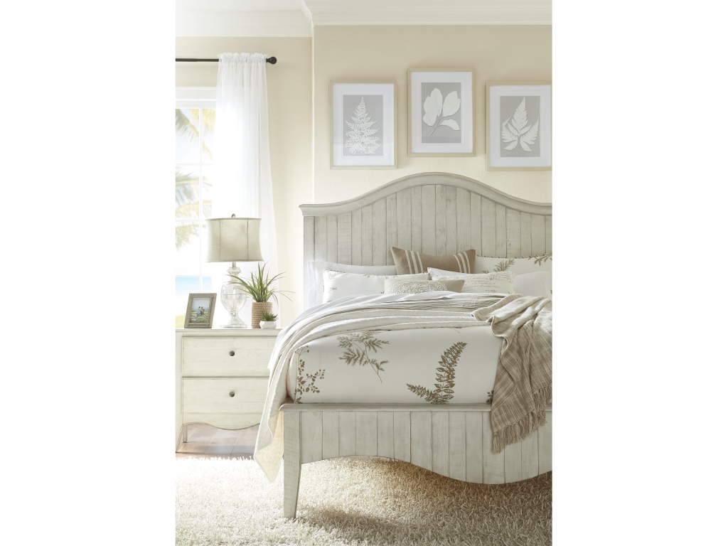 Ella Solid Wood Two Drawer Nightstand in White Wash - image 2
