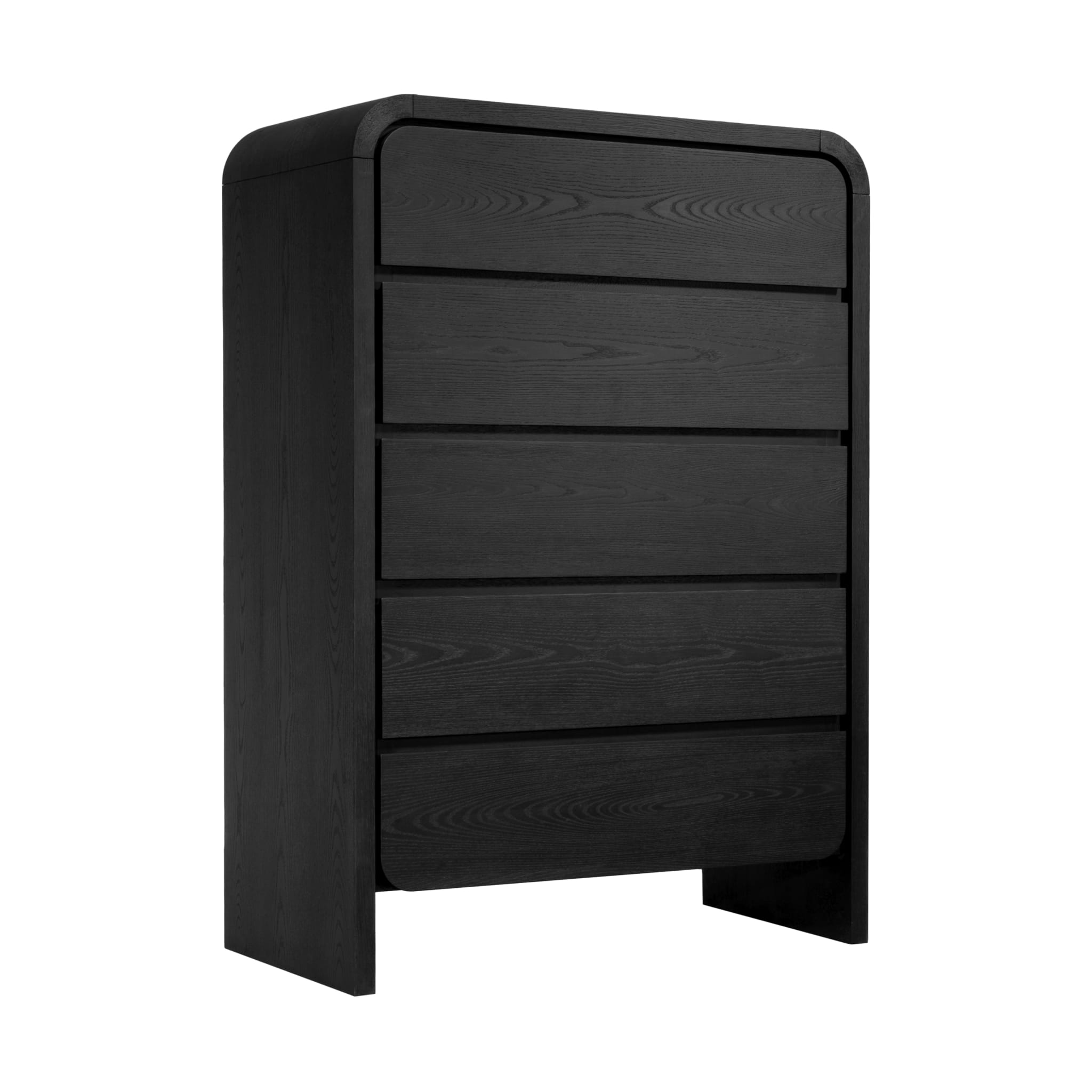 Elora Five Drawer Chest in Jet Black Ash - image 2