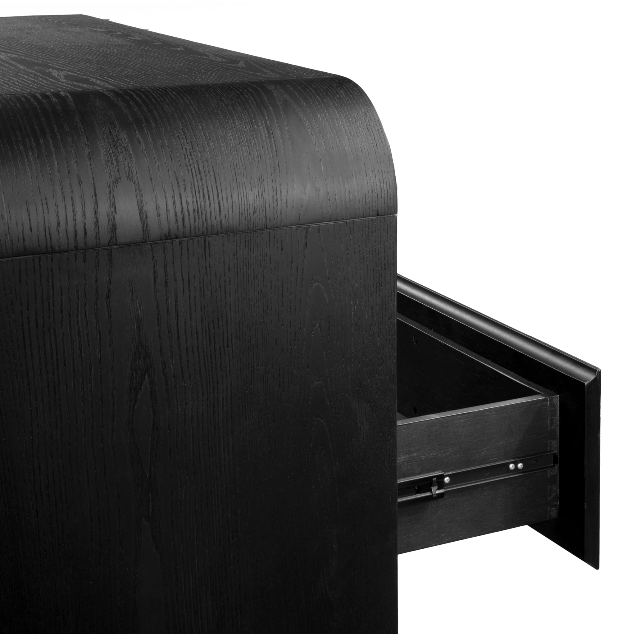 Elora Five Drawer Chest in Jet Black Ash - image 3