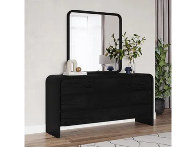 Elora Seven Drawer Dresser in Jet Black Ash