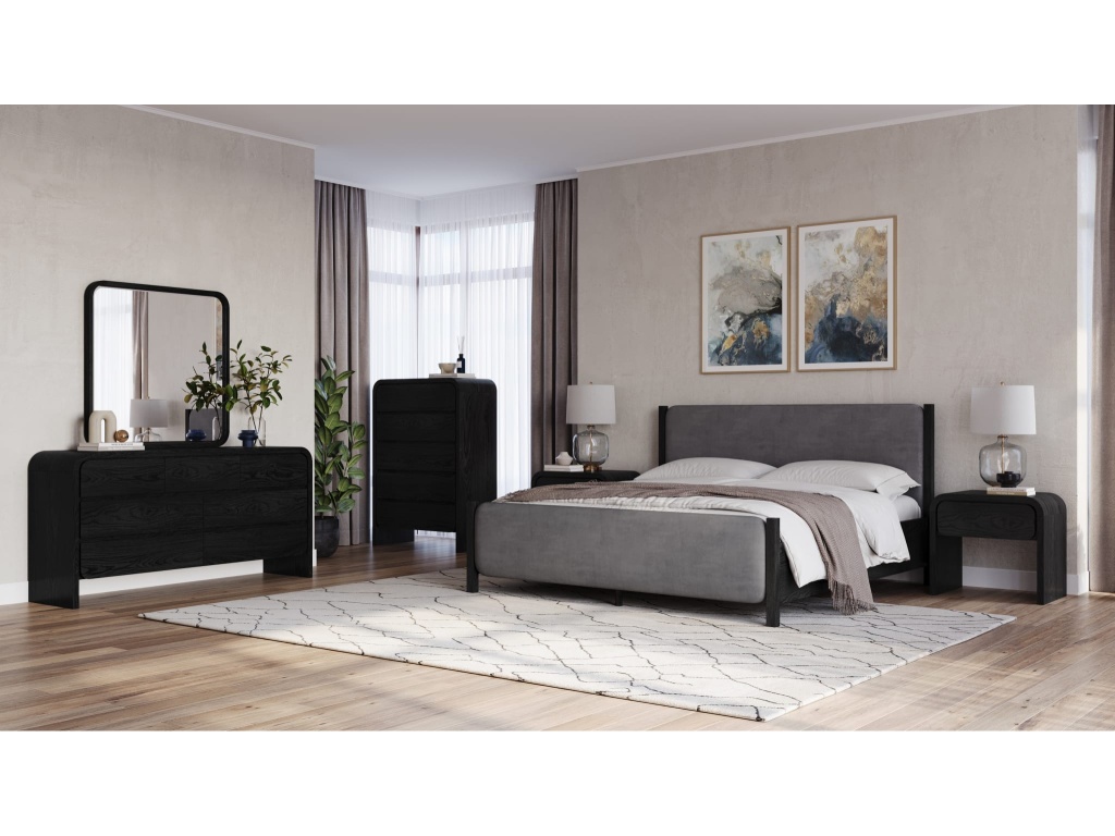 Elora Seven Drawer Dresser in Jet Black Ash - image 4