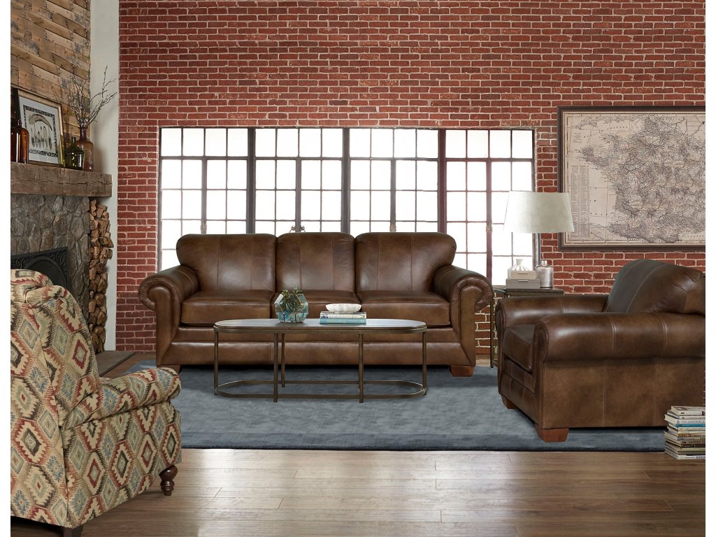 Monroe Leather Sofa - image 1
