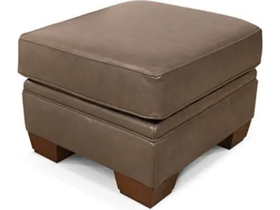 Monroe Leather Ottoman