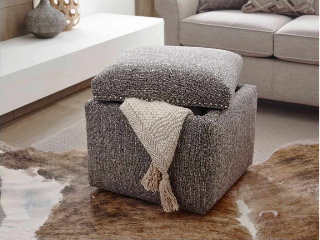 Parson Storage Ottoman with Nails - image 2
