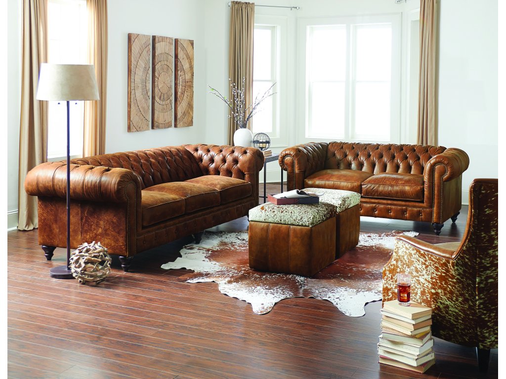 Rondell Leather Loveseat - image 1