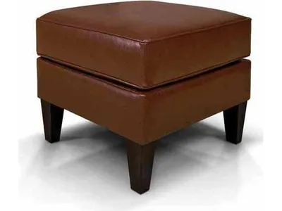 Collegedale Leather Ottoman