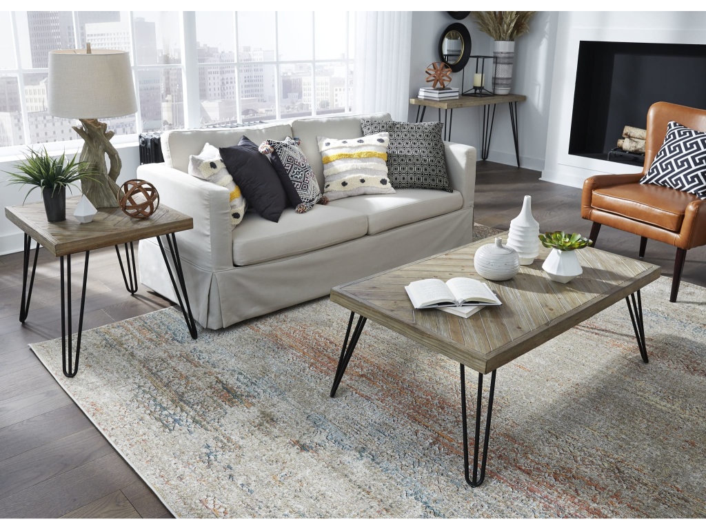 Everson Solid Fir Coffee Table in Sand Dollar - image 2