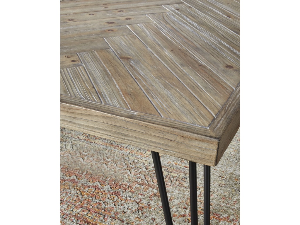 Everson Solid Fir End Table in Sand Dollar - image 3
